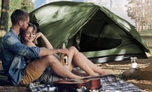 Lightweight camping tent for outdoor adventures and survival preparedness.