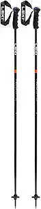Heavy-duty trekking poles with adjustable height and ergonomic grips for outdoor adventures and survival situations.