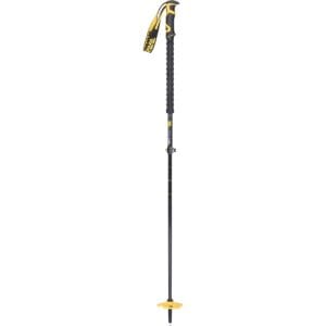 Extended trekking pole with adjustable length, foam grip, and wrist strap for outdoor survival, hiking, and camping gear. Durable, lightweight, and reliable for outdoor adventures.