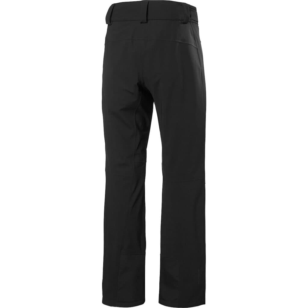Durable black tactical pants designed for outdoor survival, hiking, and camping expeditions, featuring multiple pockets and reinforced knees for added protection and functionality.
