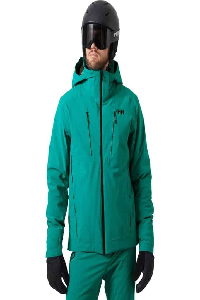 Waterproof outdoor hiking jacket with breathable fabric, ideal for camping and adventure survival gear. Features multiple zippered pockets and adjustable hood for versatile outdoor protection.